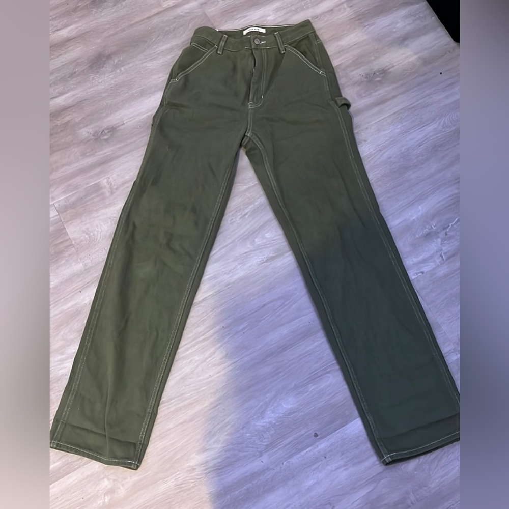 Size 26 Pacsun  green 90’s BF Carpenter pants
